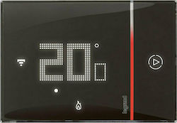 Legrand Smarther Smart Digital Thermostat with Touch Screen και Wi-Fi Black