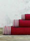 Nima Bath Towels Set 3pcs Siren Red 450gr/m²