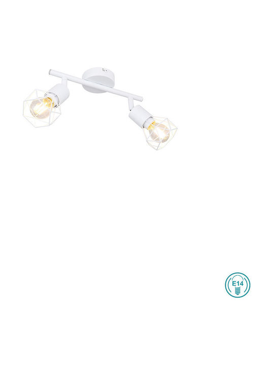 Globo Lighting Xara I Modern Metal Ceiling Light with Socket E14 White