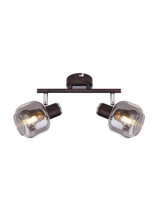 Globo Lighting Pallo Clasică Metalică Plafonieră de tavan cu Dulie E14 Negru