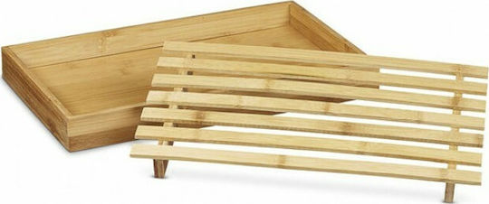 Rectangular Wooden Chopping Board for Bread Beige 35x25cm