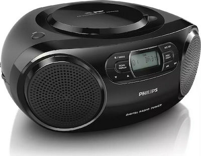 Philips Φορητό Ηχοσύστημα AZB500 mit CD-Spieler / Radio in Schwarz Farbe