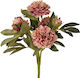 Zaros Buchet din Flori Artificiale Peony Red 54cm 1buc