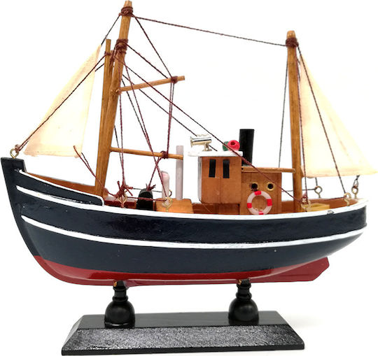SP Souliotis Decorative Wooden Kaiki Ship No2 20x5x17cm