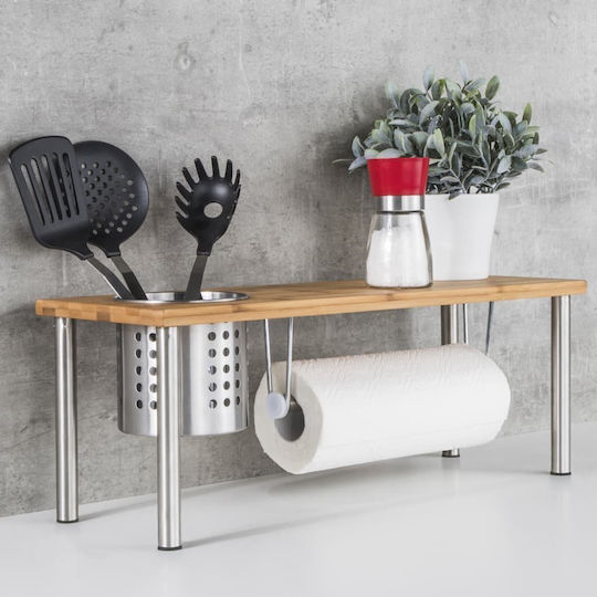 Tabletop Bamboo Base 55x20x20cm Silver