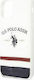 U.S. Polo Assn. Tricolor Blurred Cover Задна корица Пластмаса Бял (iPhone 11 Pro Max)