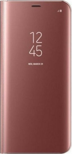Hurtel Clear View Book Πλαστικό Ροζ Χρυσό (Galaxy Note 20)
