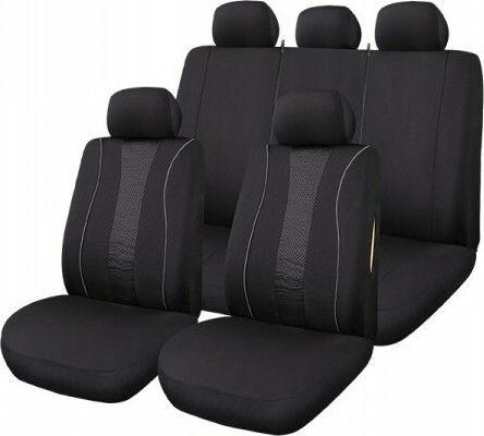 Cartech Vordersitzbezüge 11Stück Polyester Cover Plus 2 Gray