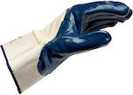 Wurth Βαμβακερά Γάντια Εργασίας Νιτριλίου Μπλε