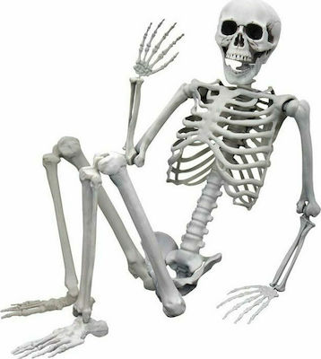 Ανθρώπινος Σκελετός 45x170 cm Αποκριάτικο Αξεσουάρ Λευκό με Θέμα Τρόμου
