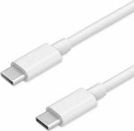 Samsung Data Cable Regular USB 2.0 Cable USB-C male - USB-C male Λευκό 1m Bulk (EP-DG977BWE)