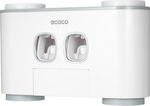 Ecoco Zahnbürstenhalterung Kunststoff Weiß