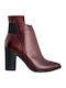 Safe Step 12209 Leder Damen Knöchelstiefel Burgundisch