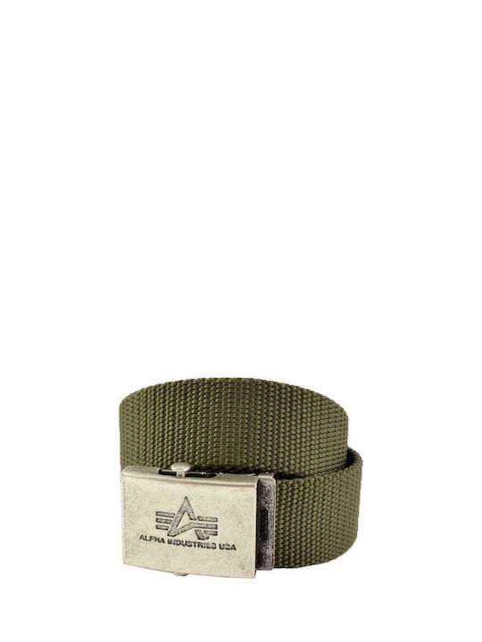 Heavy Duty Wide Men's Belt Fabric Webbing Belt Khaki
