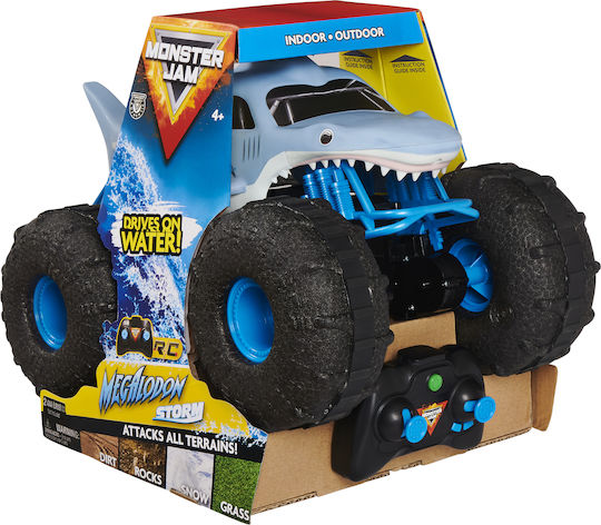 Spin Master Monster Jam Megalodon Storm Mașină Teleghidată Monster Truck Gri