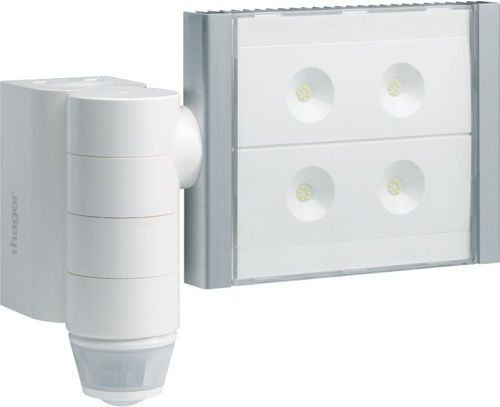 Hager Twin Водоустойчив LED Прожектор 60W с Motion Sensor IP55