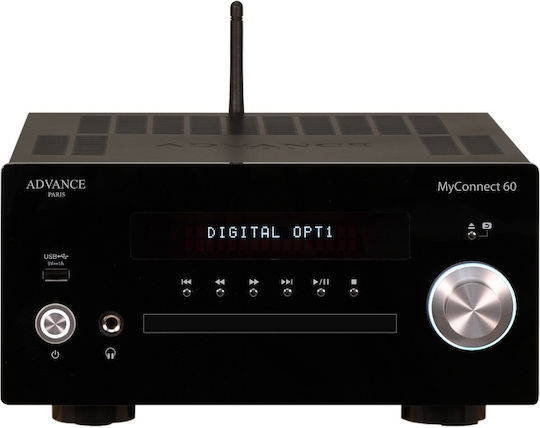 Advance Acoustic Ολοκληρωμένος Ενισχυτής Hi-Fi Stereo MyConnect 60 70W/4Ω 48W/8Ω Μαύρος