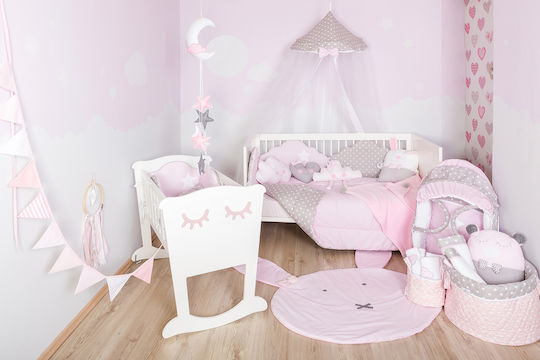 Baby Star Κουνουπιέρα Κούνιας Ροζ