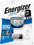 Energizer Φακός Κεφαλής LED Αδιάβροχος με Μέγιστη Φωτεινότητα 200lm Vision 2