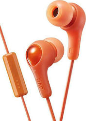 JVC HA-FX7 Gumy Plus In-ear Handsfree Ακουστικά με Βύσμα 3.5mm Πορτοκαλί JVC HA-FX7 Gumy Plus In-ear Handsfree Ακουστικά με Βύσμα 3.5mm Πορτοκαλί