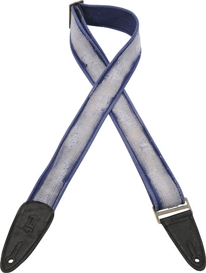 Levys MC8DS 2" Distressed Cotton Guitar Strap Ζώνη για Κιθάρα Μπλε