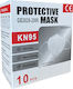 KN95 Protective Mask GB2626-2006 Маска за защита FFP2 Бял GB2626-2006 10бр