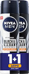 Nivea Men Black & White Invisible Ultimate Impact Anti-perspirant Αποσμητικό 48h σε Spray 2x150ml