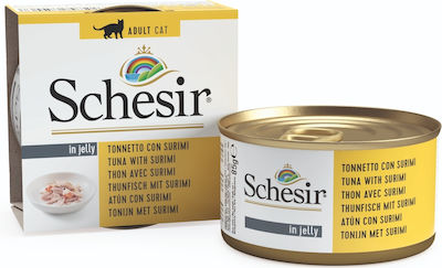 Schesir Nature for Cat Wet Food for Adult Cat in Can with Tuna 85gr