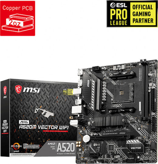 Msi Mag A520m Vector Wifi MSI A520M Vector WIFI Motherboard Micro