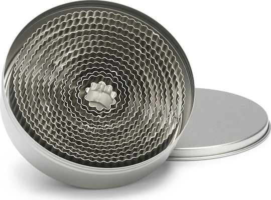 Patisse Metallic Round-Shaped Cookie Cutter 14pcs 221.