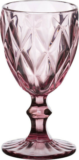 Cryspo Trio Kare Glass Water Glass in Purple Colour Goblet 320ml