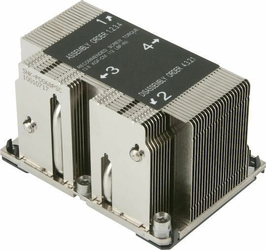Supermicro SNK-P0068PSC Παθητική Ψύκτρα Επεξεργαστή για Socket 3647 Ασημί