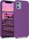 KWmobile Rubber TPU Silicone Back Cover Purple ...