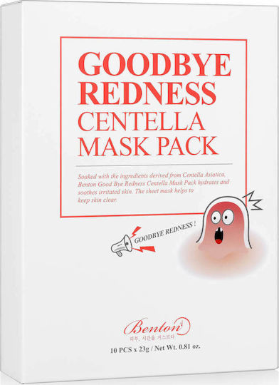 Benton Goodbye Redness Centella Mask Pack Sheet Mask 10 τμχ x 20gr