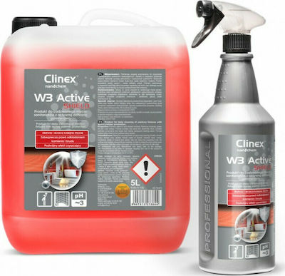 Clinex Επαγγελματικό W3 Active Shield Καθαριστικό Spray Λεκάνης 1lt