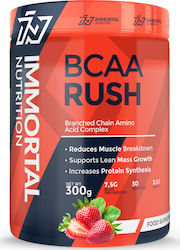 Immortal Nutrition BCAA Rush Ενέργεια & Aντοχή, Αποκατάσταση Αύξηση Mυικής μάζας 300gr Strawberry