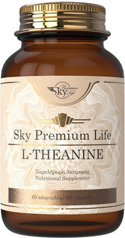 Sky Premium Life L-Theanine 60 Κάψουλες Unflavoured
