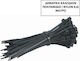 Helix Plastische Kabelbinder 140mm x 3,6mm in Schwarz Farbe (100 Stück) 15336140