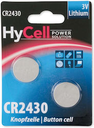 Hycell Uhrenbatterien Lithium CR2430 3V 2 Stück