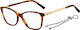 Missoni Plastic Eyeglass Frame Brown Tortoise M...