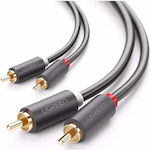 Ugreen Cable 2x RCA male - 2x RCA male 1m (30747)