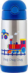 Stephen Joseph Kids Stainless Steel Thermos Water Bottle Blue 325ml