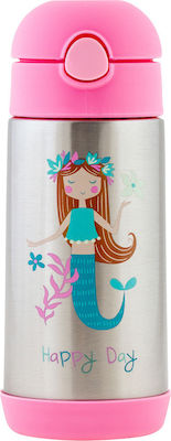 Stephen Joseph Kids Stainless Steel Thermos Water Bottle Pink 325ml