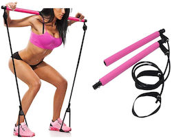 Portable Μπάρα Pilates Ροζ