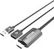 Unitek Converter HDMI male to USB-A female Gray 1pcs M1104A