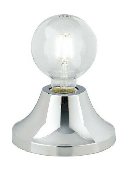 Fan Europe Vesevus Tisch Dekorative Lampe mit Fassung für Lampe E27 Silber I-VESEVUS-L CR