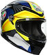 AGV K6 Multi Flash Joan Black/Blue/Yellow Κράνος Μηχανής Full Face 1220gr με Pinlock