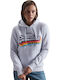 Vintage Logo Women's Sweatshirt Hooded Ice Marl