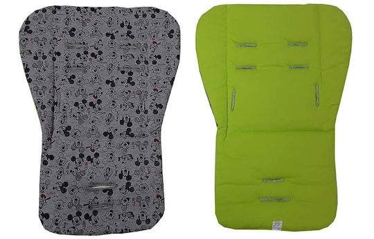 Beboulino Stroller Mattress Double Sided Mickey Lime 60500200002