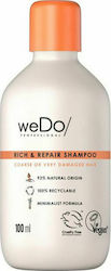 Wedo Rich & Repair Shampoos Reconstruction/Nourishment for Damaged Hair 100ml